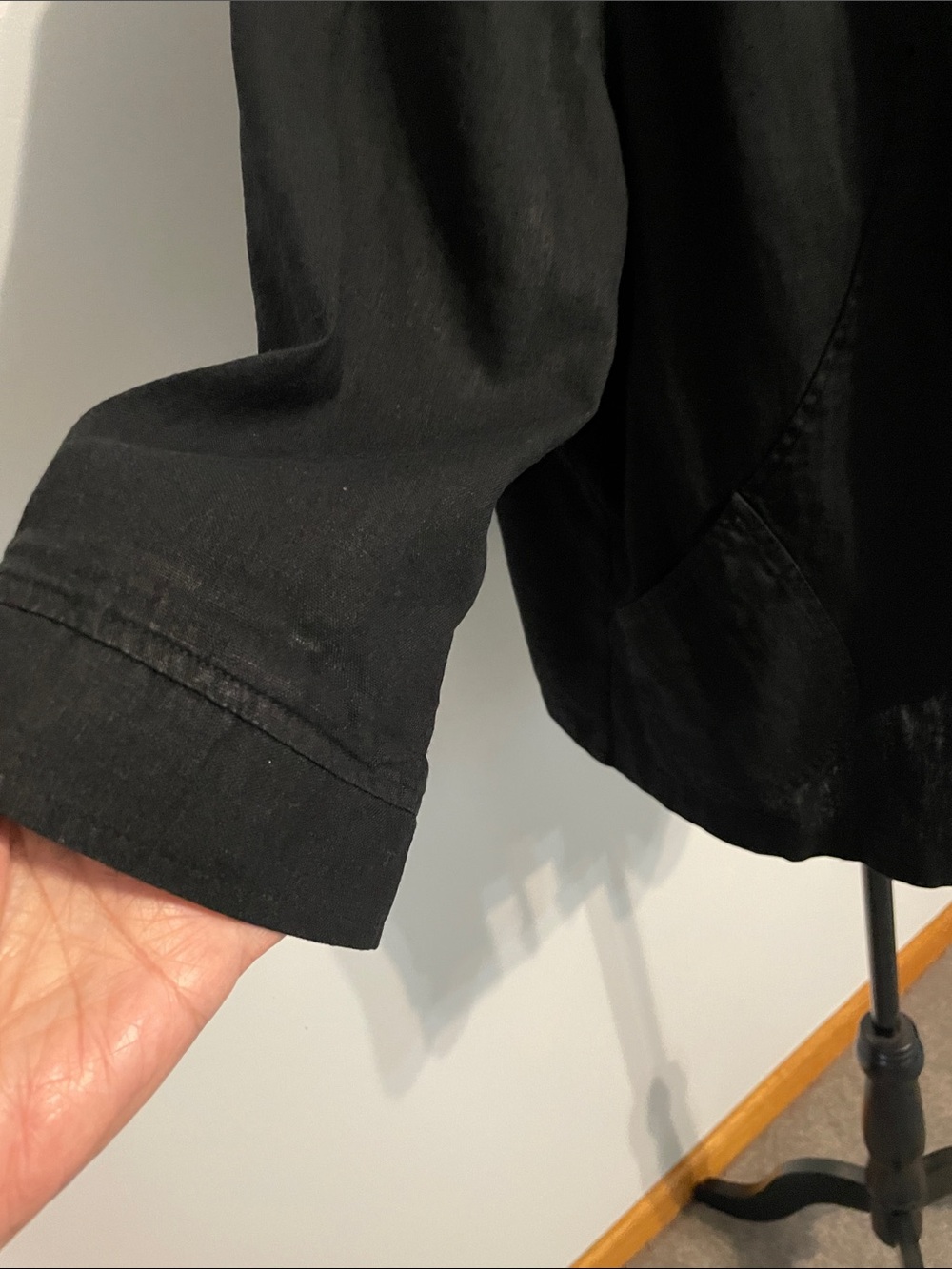 Coldwater Creek Black Hooded Zip-Front Women's Jacket - Picture 4 of 9